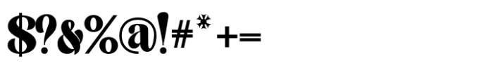 Avone Series Regular Regular Font OTHER CHARS