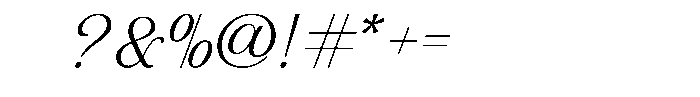 Avonia Font OTHER CHARS