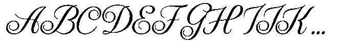 Avonia Font UPPERCASE