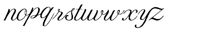 Avonia Font LOWERCASE