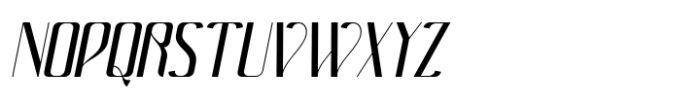 Avonick Medium Oblique Font UPPERCASE