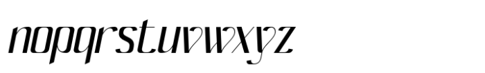 Avonick Medium Oblique Font LOWERCASE