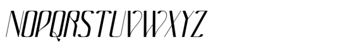 Avonick Oblique Font UPPERCASE