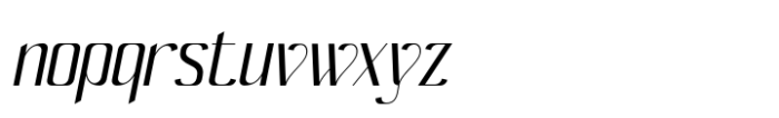 Avonick Oblique Font LOWERCASE