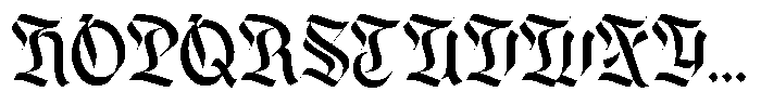 Avore  Blackletter Regular Font UPPERCASE