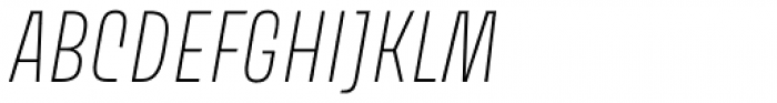 Avory Latin Thin Italic Font UPPERCASE