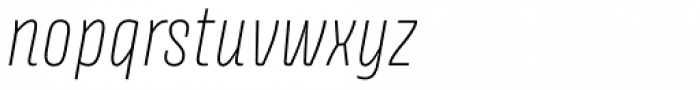 Avory Latin Thin Italic Font LOWERCASE