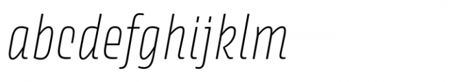 Avory PE Thin Italic Font LOWERCASE