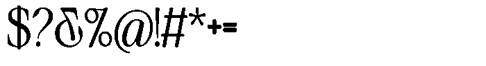 Avoxan Bold Condensed Font OTHER CHARS