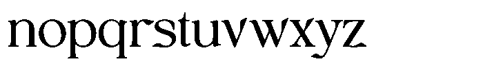 Avoxan Bold Expended Font LOWERCASE