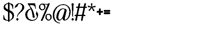 Avoxan Bold Font OTHER CHARS
