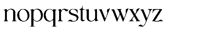 Avoxan Expended Font LOWERCASE