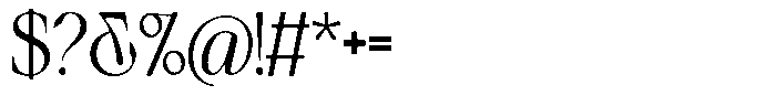 Avoxan Regular Font OTHER CHARS
