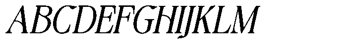 Avoxan Slant Bold Font UPPERCASE