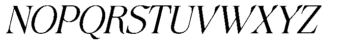 Avoxan Slant Expended Font UPPERCASE