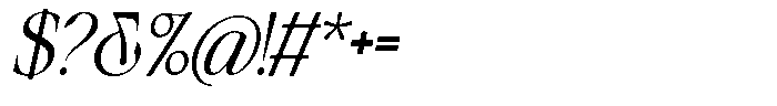 Avoxan Slant Font OTHER CHARS