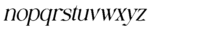 Avoxan Slant Font LOWERCASE