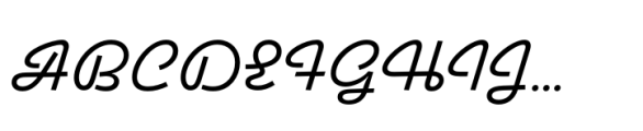 Avril Regular Font UPPERCASE