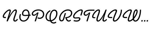 Avril Regular Font UPPERCASE