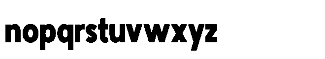Avtech Black Condensed Font LOWERCASE