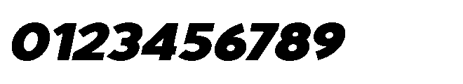 Avtech Black Expanded Slanted Font OTHER CHARS