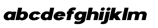 Avtech Black Expanded Slanted FONT
