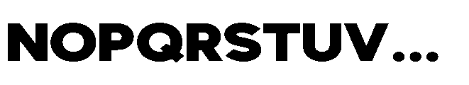 Avtech Black Expanded Font UPPERCASE