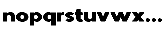 Avtech Black Expanded Font LOWERCASE