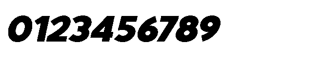 Avtech Black Semi Expanded Slanted Font OTHER CHARS