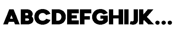 Avtech Black Semi Expanded Font UPPERCASE
