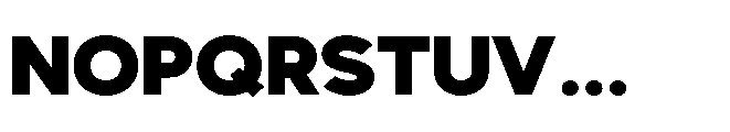 Avtech Black Semi Expanded Font UPPERCASE