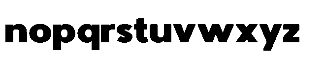 Avtech Black Semi Expanded Font LOWERCASE