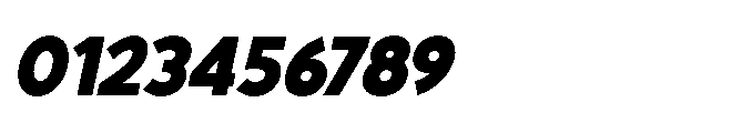 Avtech Black Slanted Font OTHER CHARS