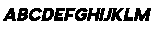 Avtech Black Slanted Font UPPERCASE