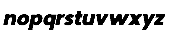 Avtech Black Slanted Font LOWERCASE
