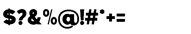 Avtech Black Font OTHER CHARS