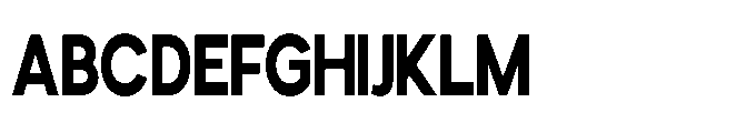 Avtech Bold Condensed Font UPPERCASE