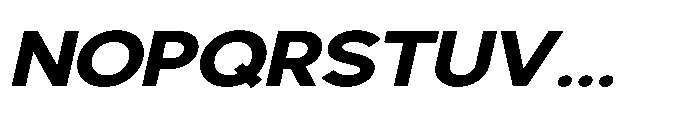 Avtech Bold Expanded Slanted Font UPPERCASE