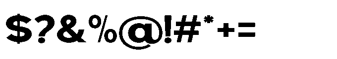 Avtech Bold Expanded Font OTHER CHARS