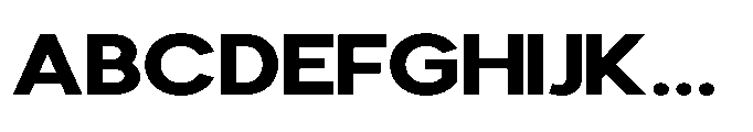 Avtech Bold Expanded Font UPPERCASE