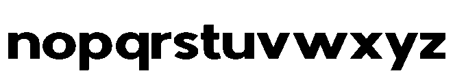 Avtech Bold Expanded Font LOWERCASE