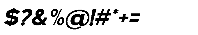 Avtech Bold Semi Expanded Slanted Font OTHER CHARS