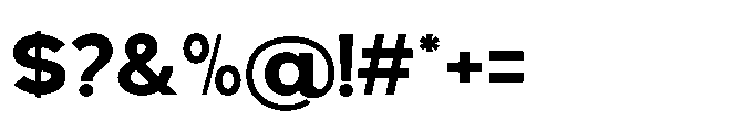 Avtech Bold Semi Expanded Font OTHER CHARS