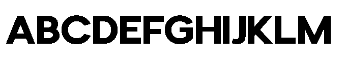 Avtech Bold Semi Expanded Font UPPERCASE