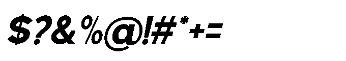 Avtech Bold Slanted Font OTHER CHARS