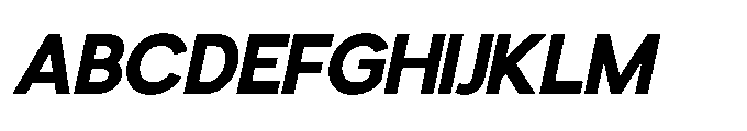 Avtech Bold Slanted Font UPPERCASE