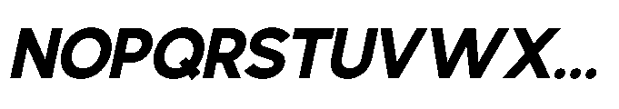 Avtech Bold Slanted Font UPPERCASE