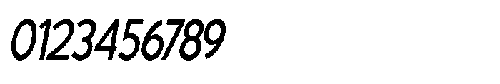 Avtech Condensed Slanted Font OTHER CHARS