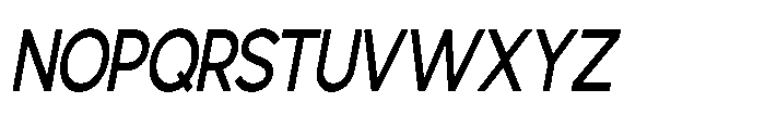 Avtech Condensed Slanted Font UPPERCASE