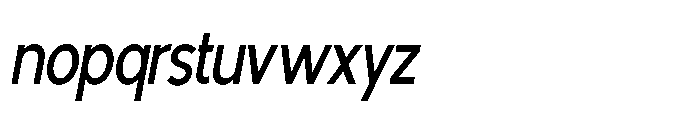 Avtech Condensed Slanted Font LOWERCASE